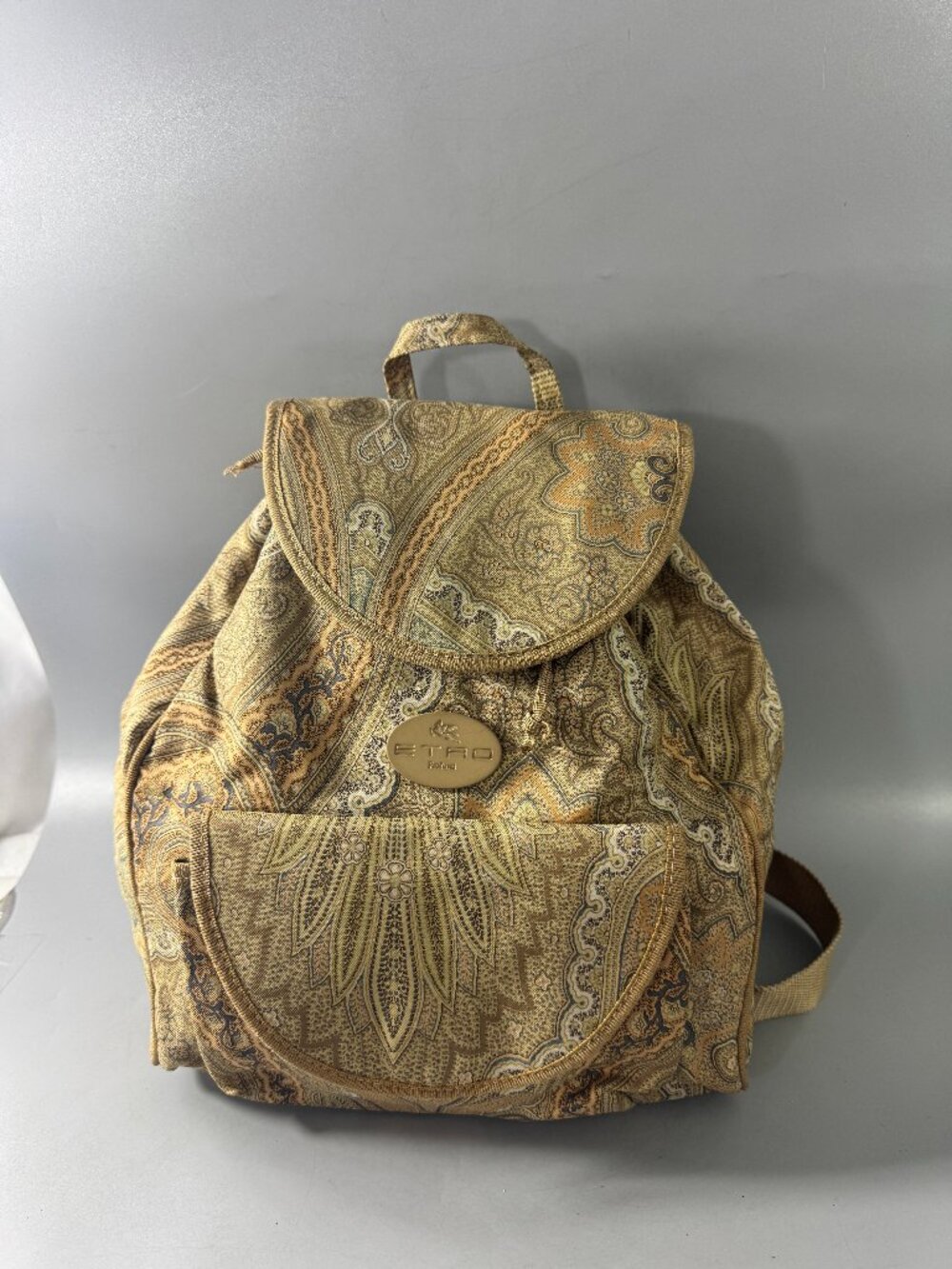 Etro Profumi Nylon Paisley Backpack